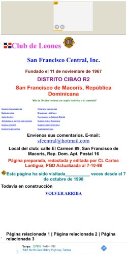 Club de Leones San Francisco Central « View Site - Directorio y Buscador  Dominicano