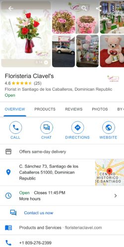 Floristería Clavel « View Site - Directorio y Buscador Dominicano