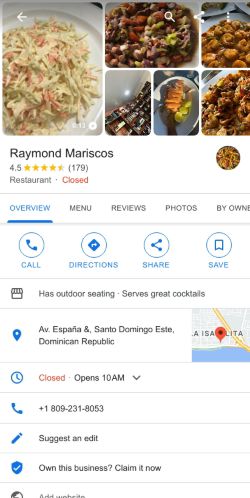 Raymond Mariscos « View Site - Directorio y Buscador Dominicano